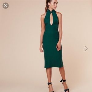 NWOT Reformation Jute Dress in Emerald
